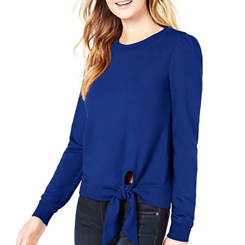 NWT Maison Jules royal blue long sleeve - size S